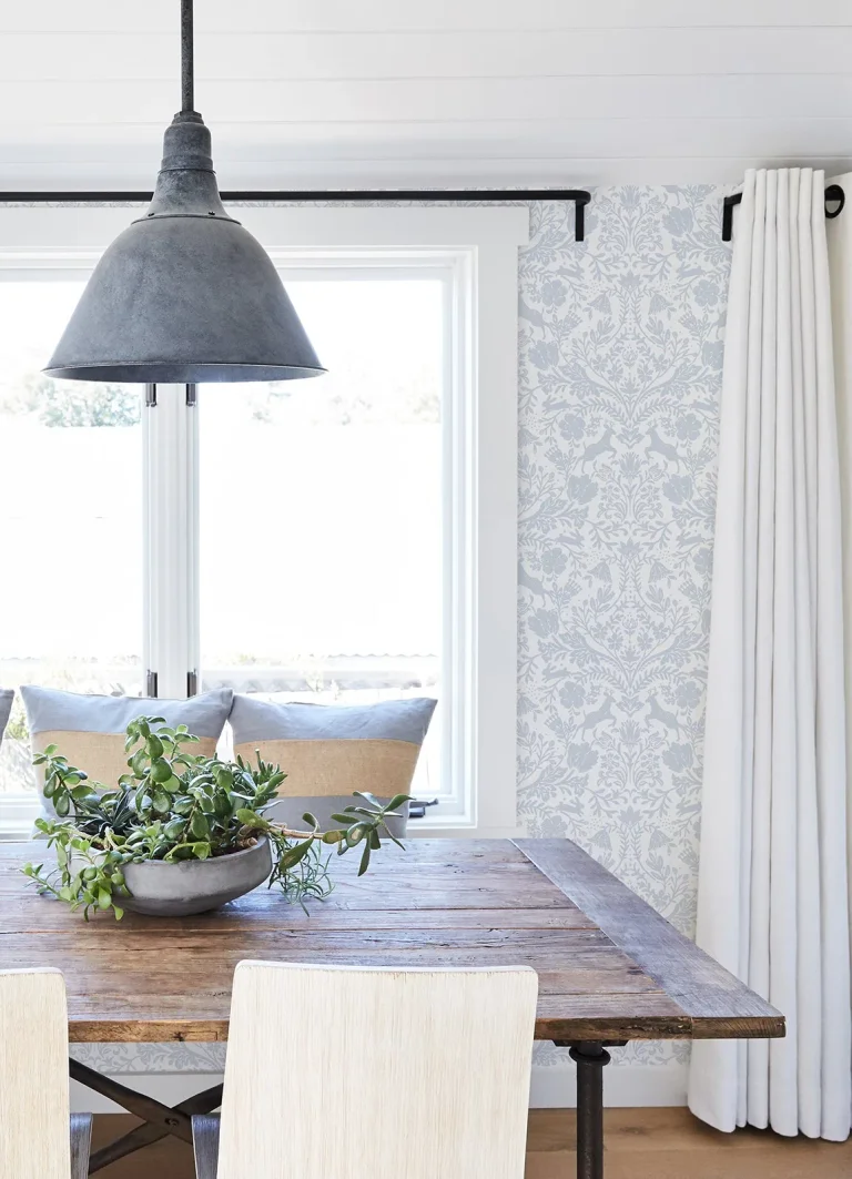 Chesapeake Forest Dance Damask Wallpaper - Light Blue — Ảnh 3