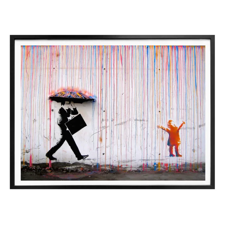 Banksy - "Coloured Rain" Poster - 30 x 24cm — Ảnh 5