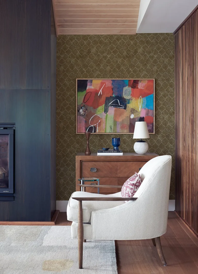 Rauta Hexagon Tile Wallpaper - Brass — Ảnh 4