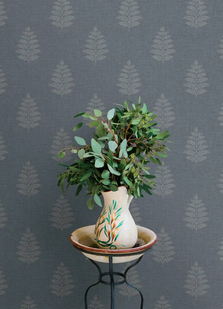 Chesapeake Frond Leaf Wallpaper - Denim — Ảnh 5