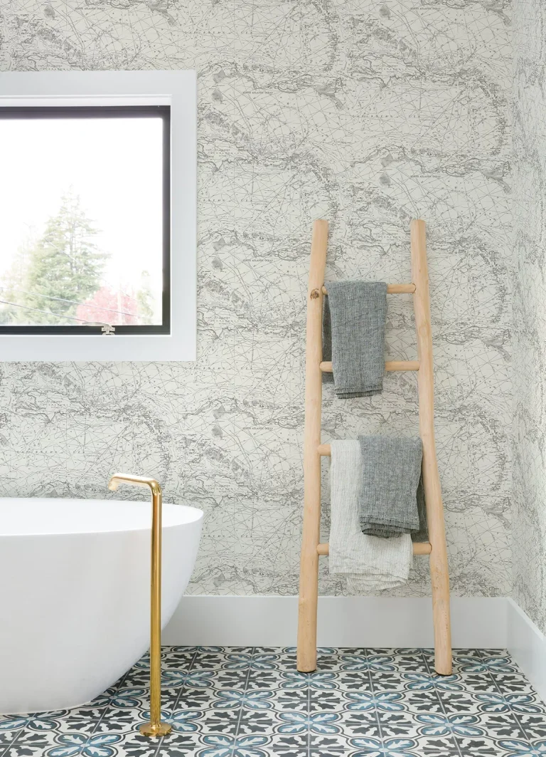 Chesapeake Charts Nautical Chart Wallpaper - Black — Image 3