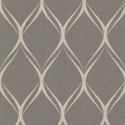 Gustav Geometric Wallpaper - Brown