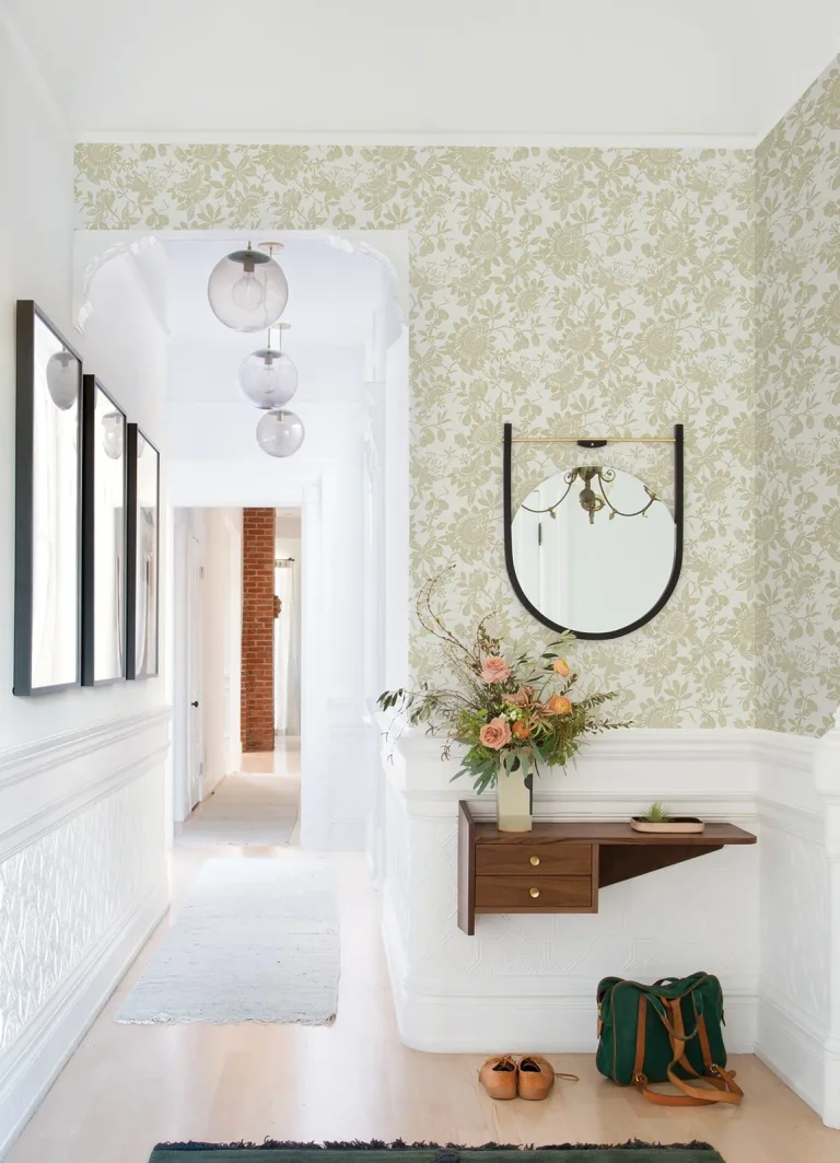 Helen Floral Trail Wallpaper - Gold — Ảnh 3