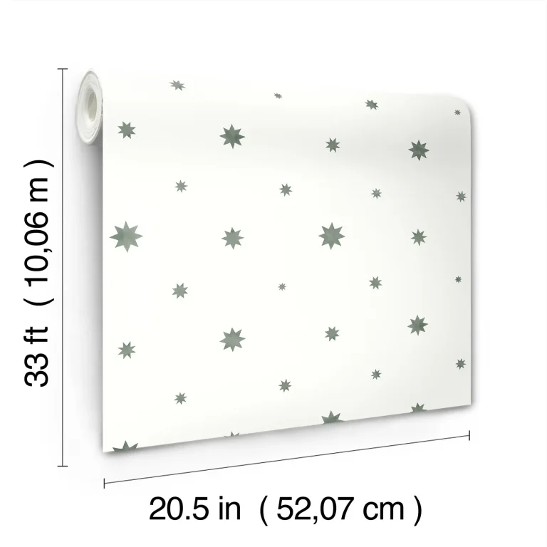 Henry Starburst Wallpaper - Green — Ảnh 7
