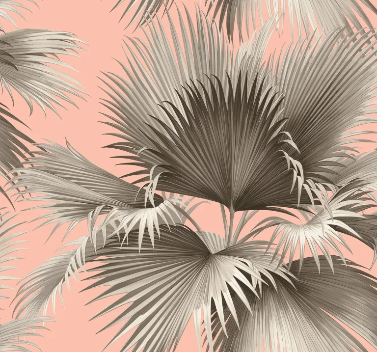 Summer Palm Tropical Wallpaper - Blush — Ảnh 2