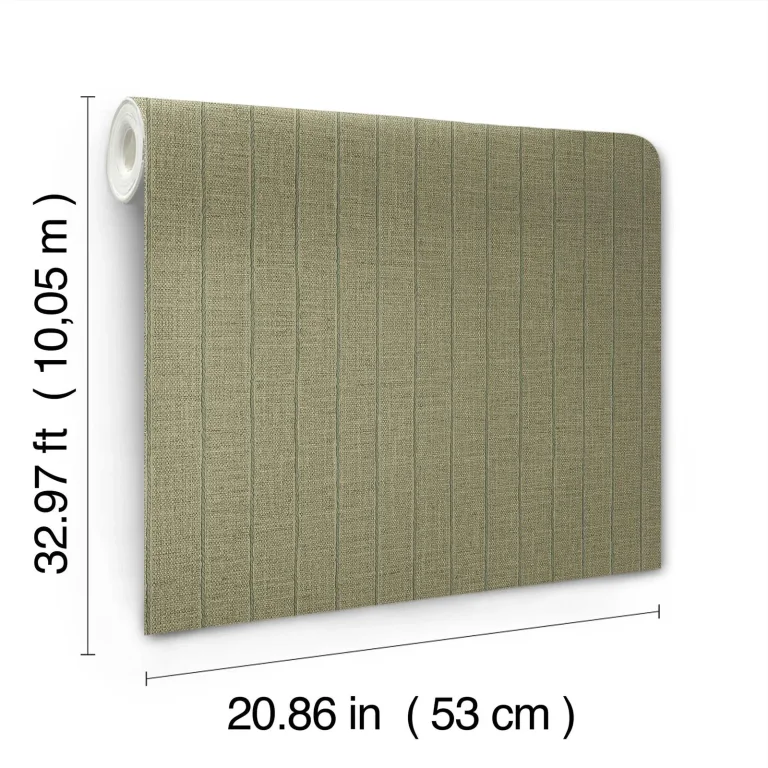 Cording Stripe Wallpaper - Moss — Ảnh 6