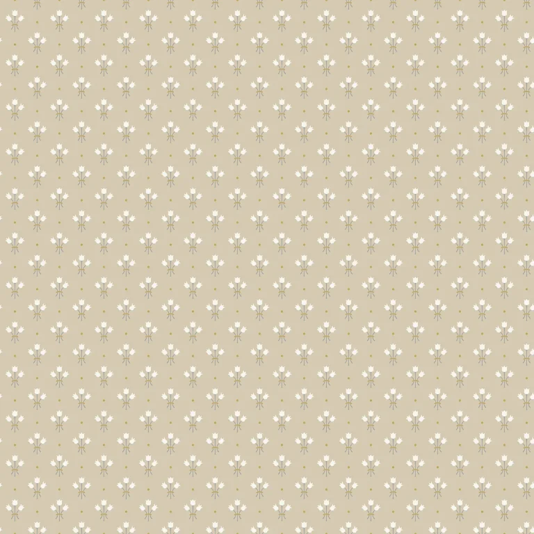 Lili Miniature Floral Wallpaper - Beige — Ảnh 5