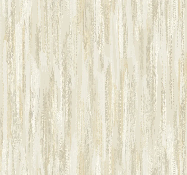 Ronald Redding Tribeca Texture Stripe Wallpaper - Gold — Ảnh 5