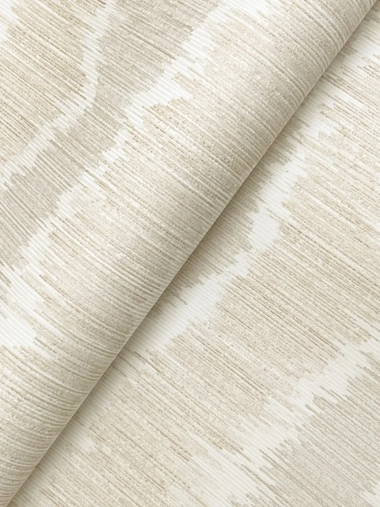 Wiggle Ikat Stripe Wallpaper - Natural — Image 7