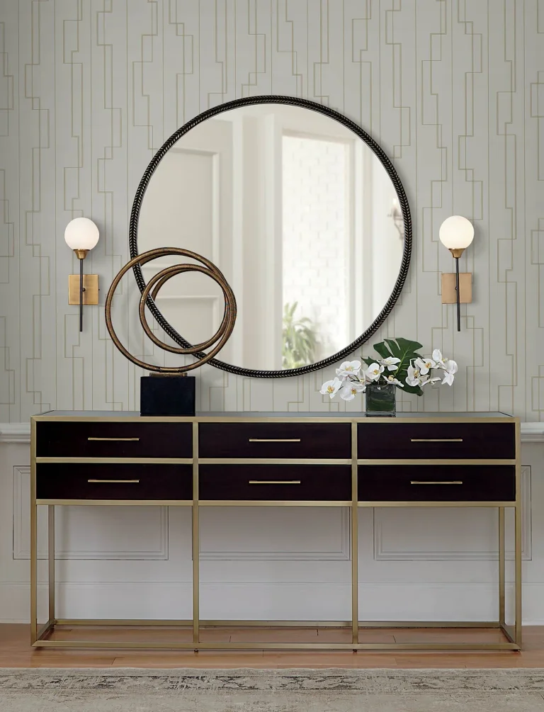 Anson Deco Detailing Wallpaper - Taupe — Ảnh 5
