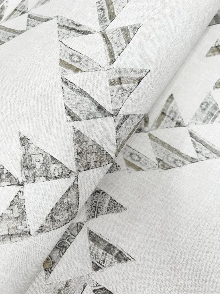 Chesapeake Scrap Quilt Wallpaper - Grey — Ảnh 6