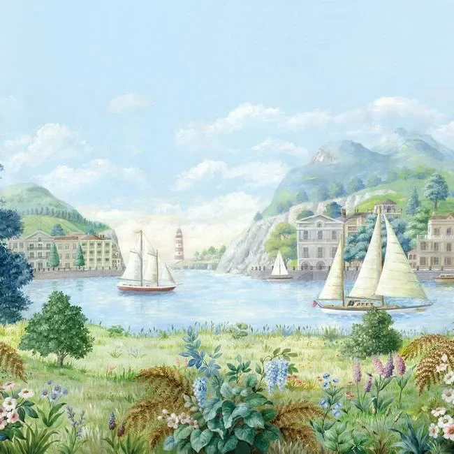 Safe Harbor Wall Mural - Sky Blue — Image 3