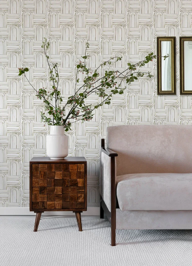 Lolly Arches Wallpaper - Beige — Image 4
