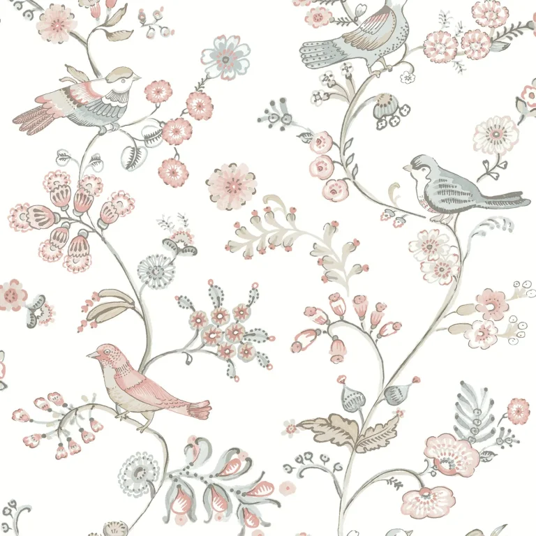 Chesapeake Jinjur Bird Trail Wallpaper - Blush — Ảnh 2