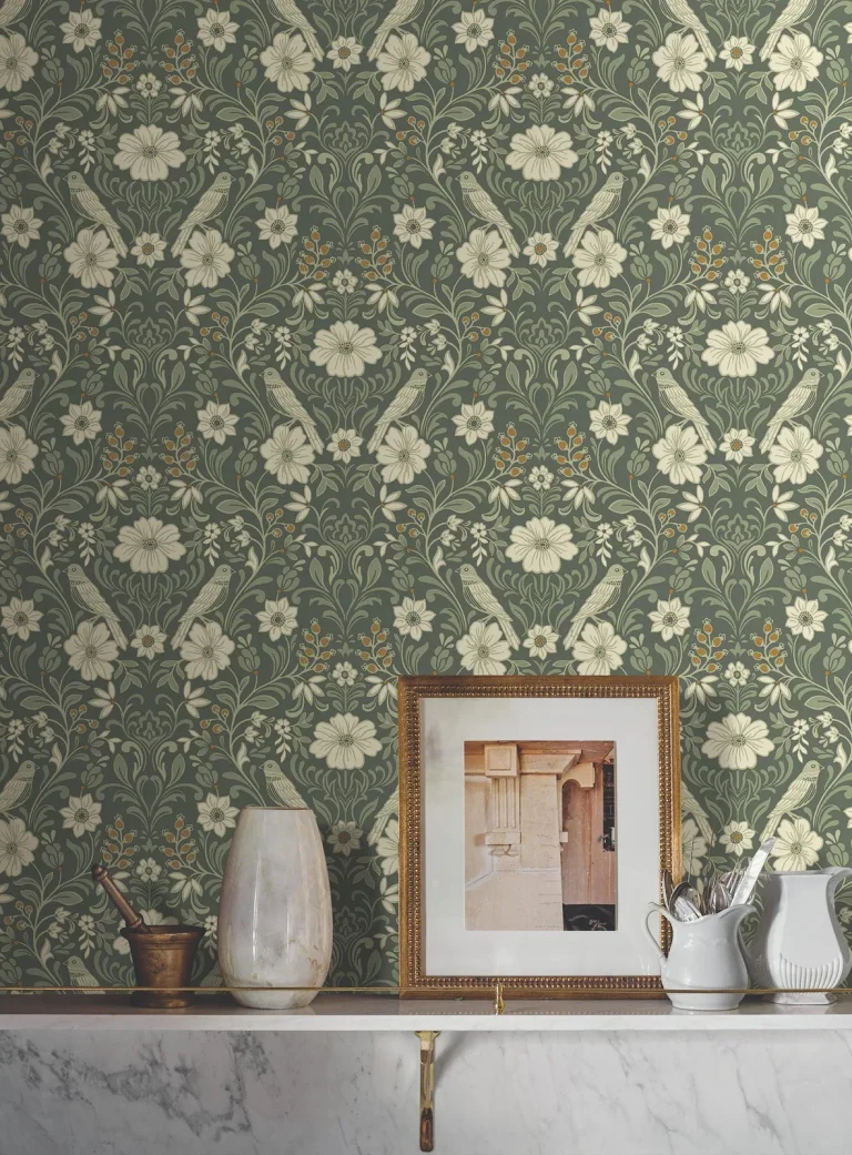 Magnolia Home Colette Wallpaper - Olive — Image 2