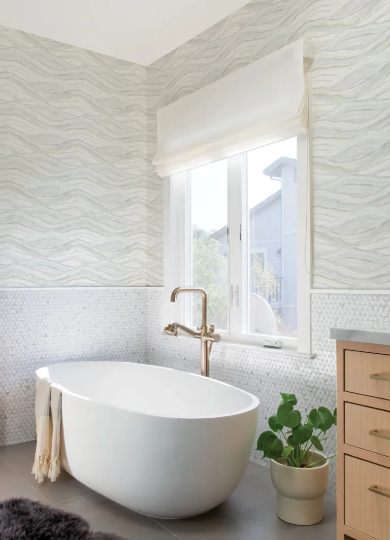 Dorea Striated Waves Wallpaper - Champagne — Ảnh 3