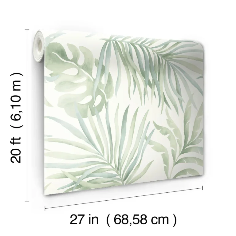 Candice Olson Paradise Palm Peel and Stick Wallpaper - Aloe — Ảnh 6