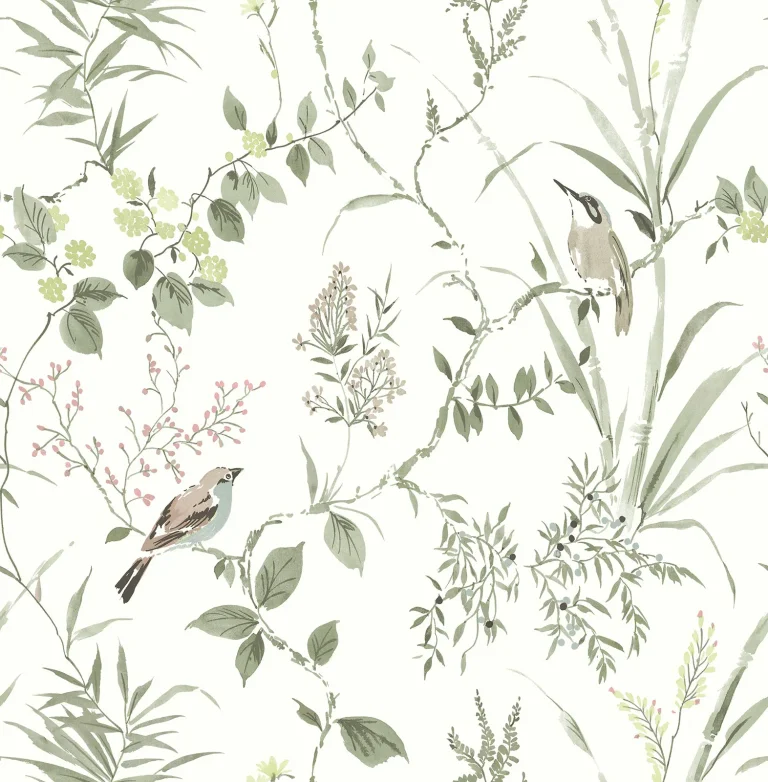 Chesapeake Imperial Garden Botanical Wallpaper - Moss — Ảnh 5