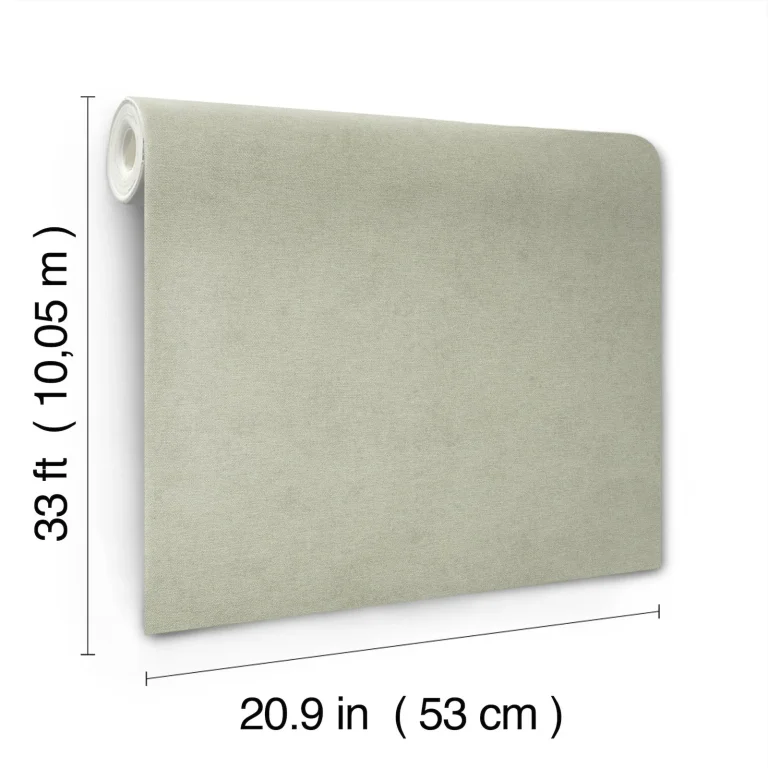 Cullen Faux Linen Wallpaper - Sage — Image 6