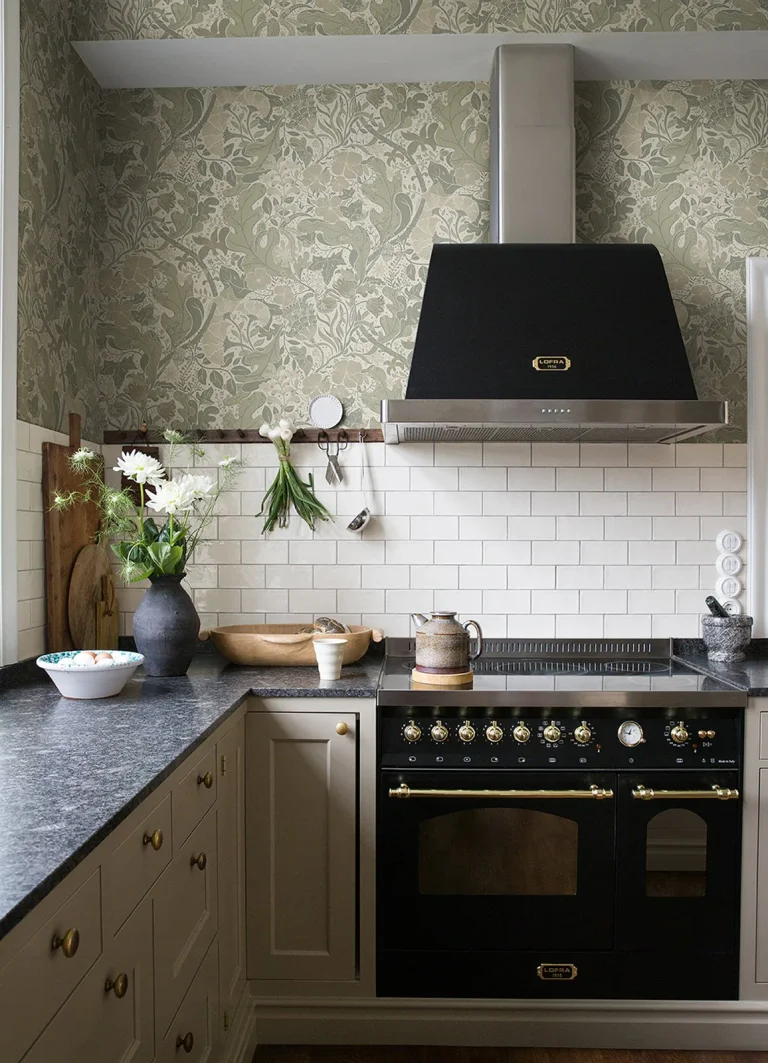 Elise Nouveau Gardens Wallpaper - Light Grey — Ảnh 3