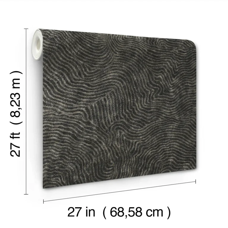 Modern Wood Wallpaper - Black — Ảnh 8
