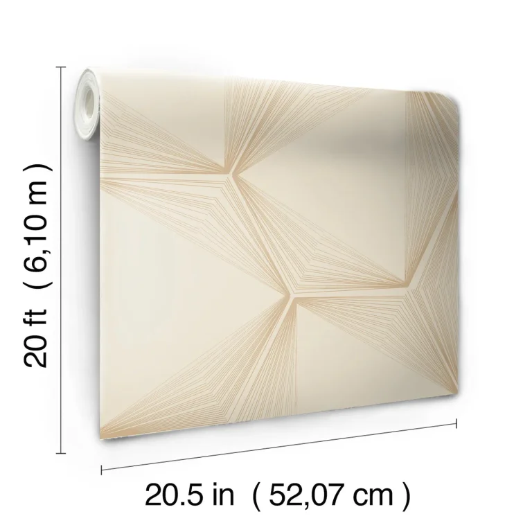 Candice Olson Honeycomb Peel and Stick Wallpaper - Sand/Gold — Ảnh 2