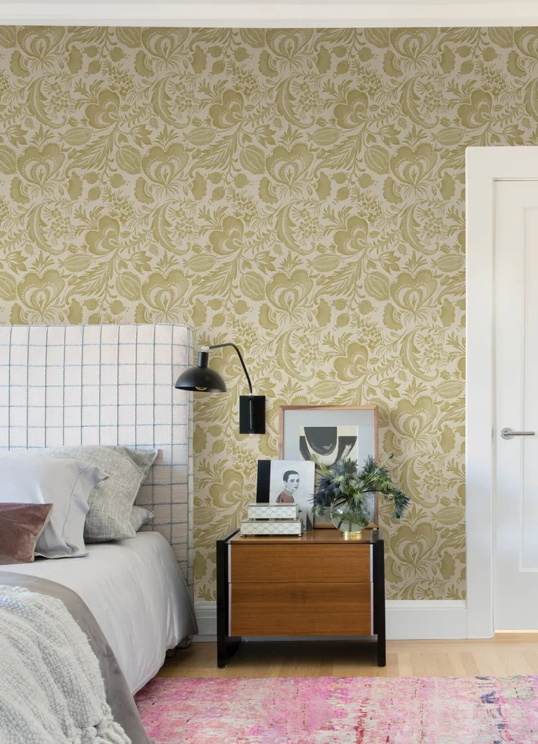 Culver Jacobean Wallpaper - Mustard