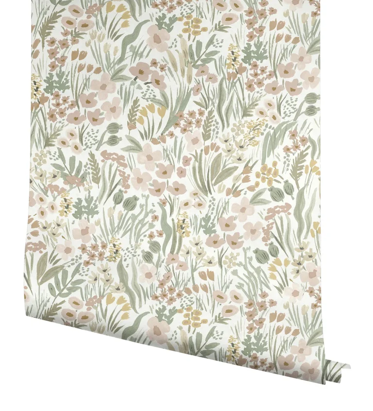 Rifle Paper Co. Lea Peel and Stick Wallpaper - Blush — Ảnh 3