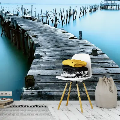 Old Landing Stage - Wall Mural 5089 - 8 Panel - 384cm x 260cm