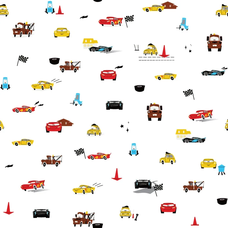 Disney & Pixar Cars Racing Peel and Stick Wallpaper - Red — Ảnh 3