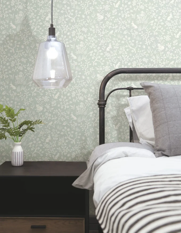 Magnolia Home Fox & Hare Peel and Stick Wallpaper - Mineral Green — Ảnh 8