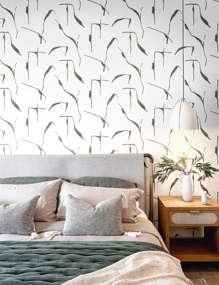 Nikki Chu Ivory Coast Peel and Stick Wallpaper - Black & Gold — Ảnh 4