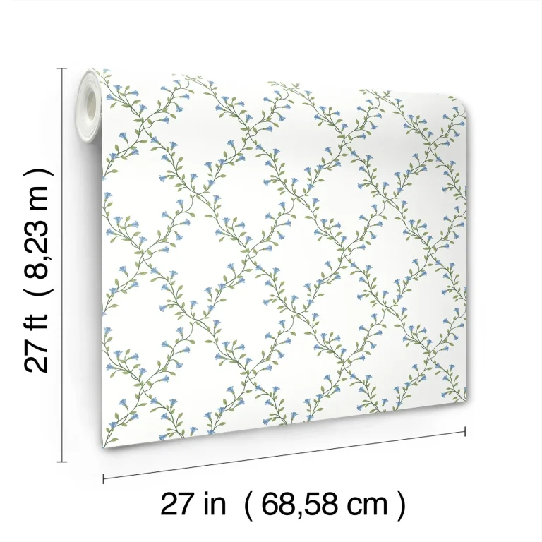 Rifle Paper Co. Bellflower Wallpaper - White — Ảnh 4