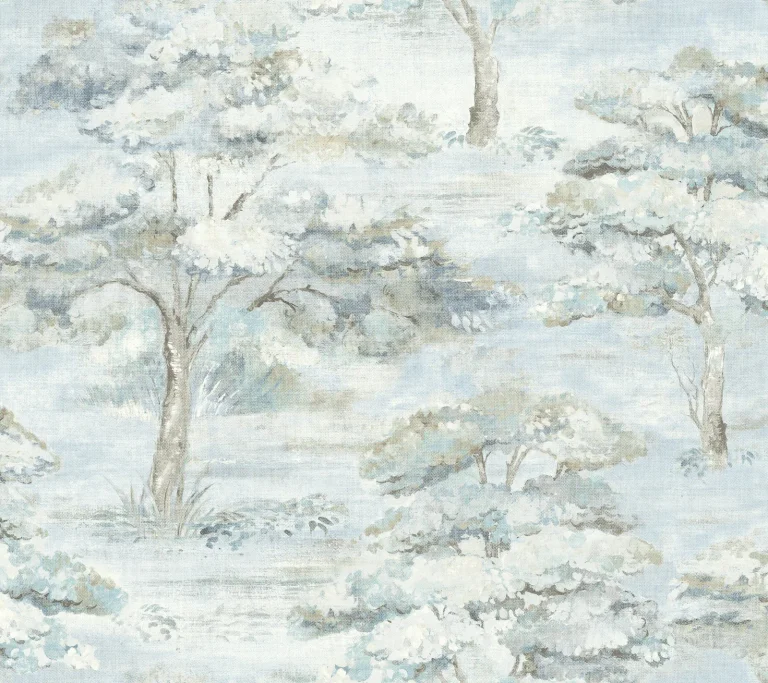 Moreno Woodland Wallpaper - Blue — Ảnh 4