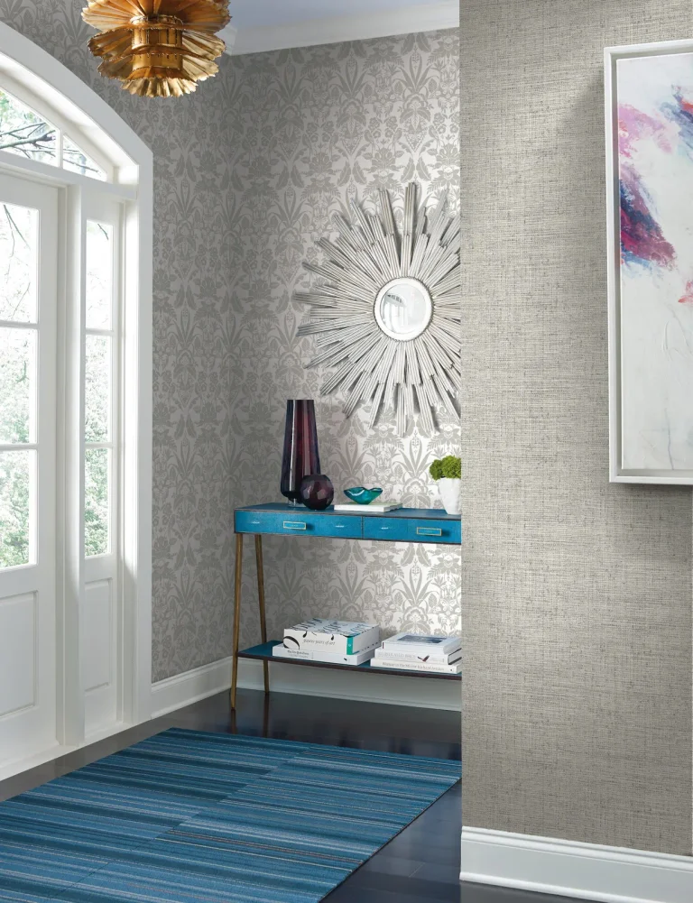 Papyrus Weave Wallpaper - Light Grey — Ảnh 5