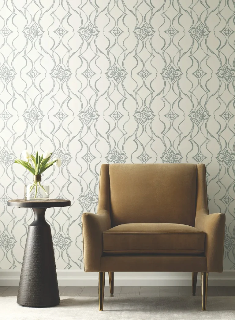 Candice Olson Pirouette Wallpaper - White & Silver — Ảnh 5