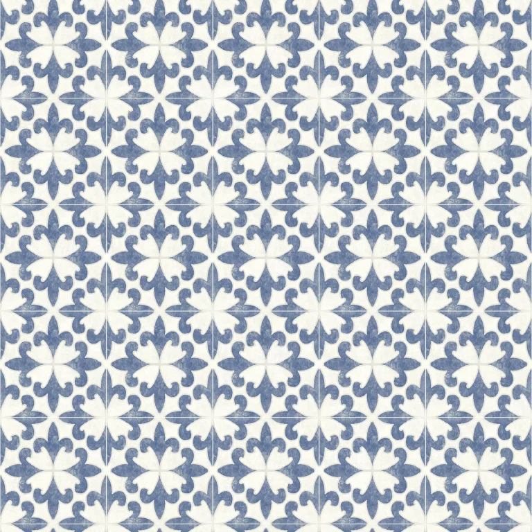 Chesapeake Remy Fleur Tile Wallpaper - Blue — Ảnh 3