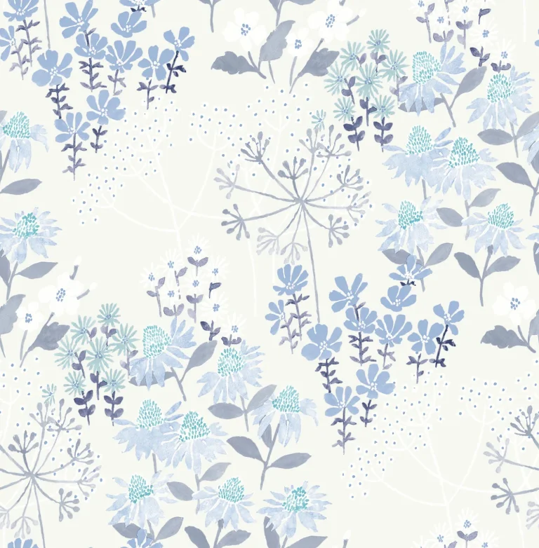 Cultivate Springtime Blooms Wallpaper - Blue — Ảnh 3