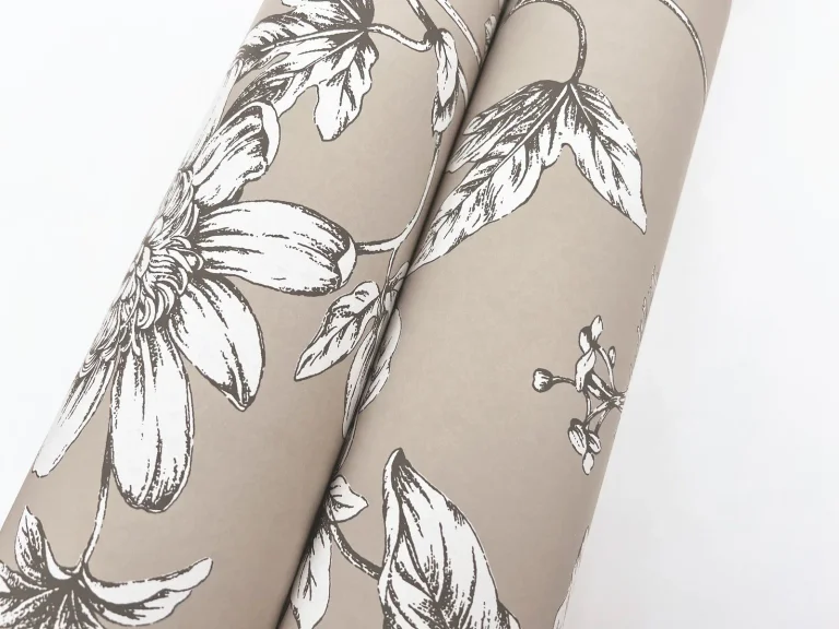 Passion Flower Toile Wallpaper - Linen — Ảnh 6