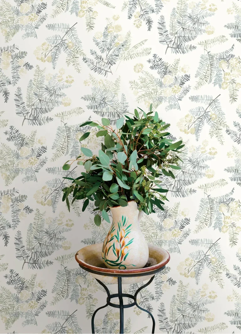 Chesapeake Frith Botanical Wallpaper - Sea Green — Ảnh 5