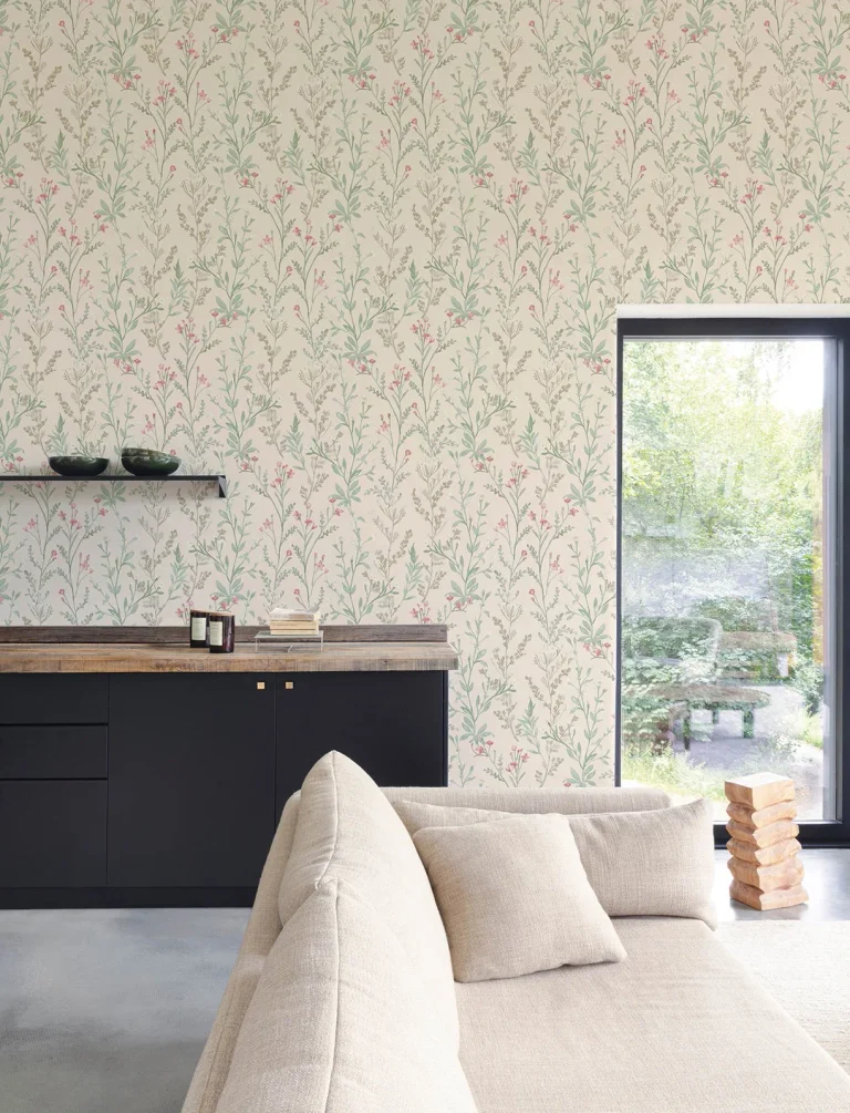 Chesapeake Laverne Wildflowers Wallpaper - Blush — Ảnh 4