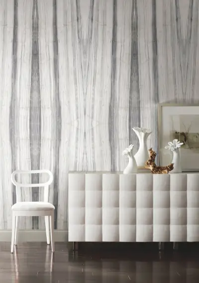 Spanish Marble Peel and Stick Wall Mural - Steel