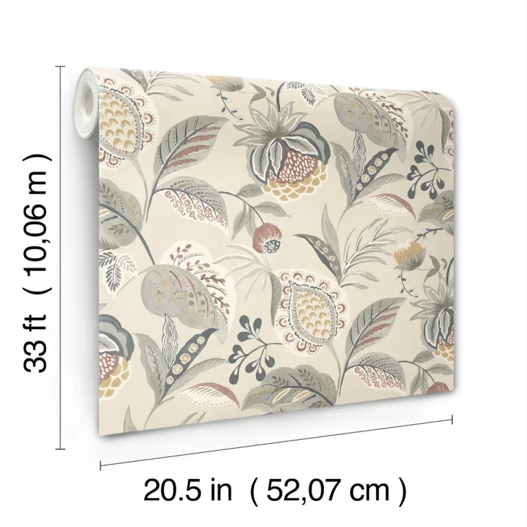 Chesapeake Bohemian Jacobean Wallpaper - Grey — Ảnh 6
