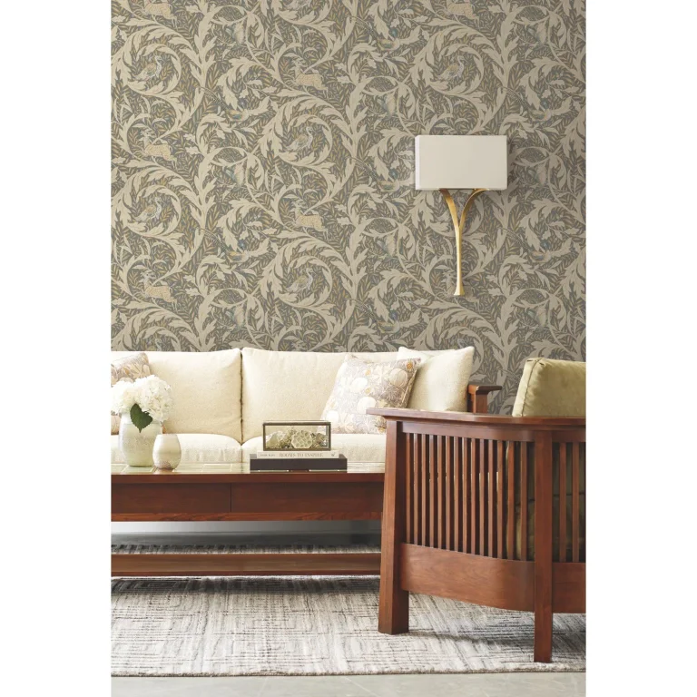 Ronald Redding Woodland Tapestry Wallpaper - Neutral — Ảnh 2