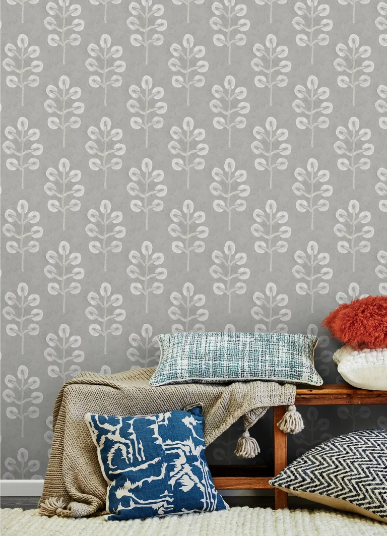 Chesapeake Plum Tree Botanical Wallpaper - Grey — Ảnh 3
