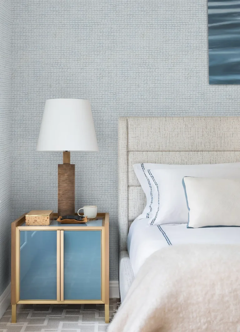Chesapeake Wellen Abstract Rope Wallpaper - Light Blue — Ảnh 4