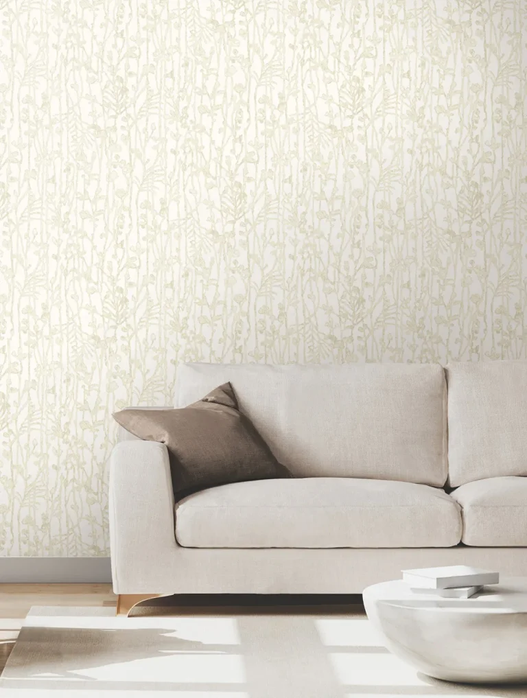 Ronald Redding Filigree Abstract Wallpaper - Beige — Image 5