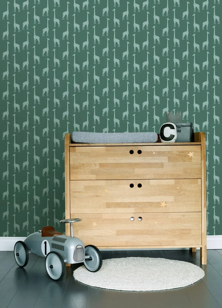 Chesapeake Vivi Giraffe Wallpaper - Teal — Ảnh 3