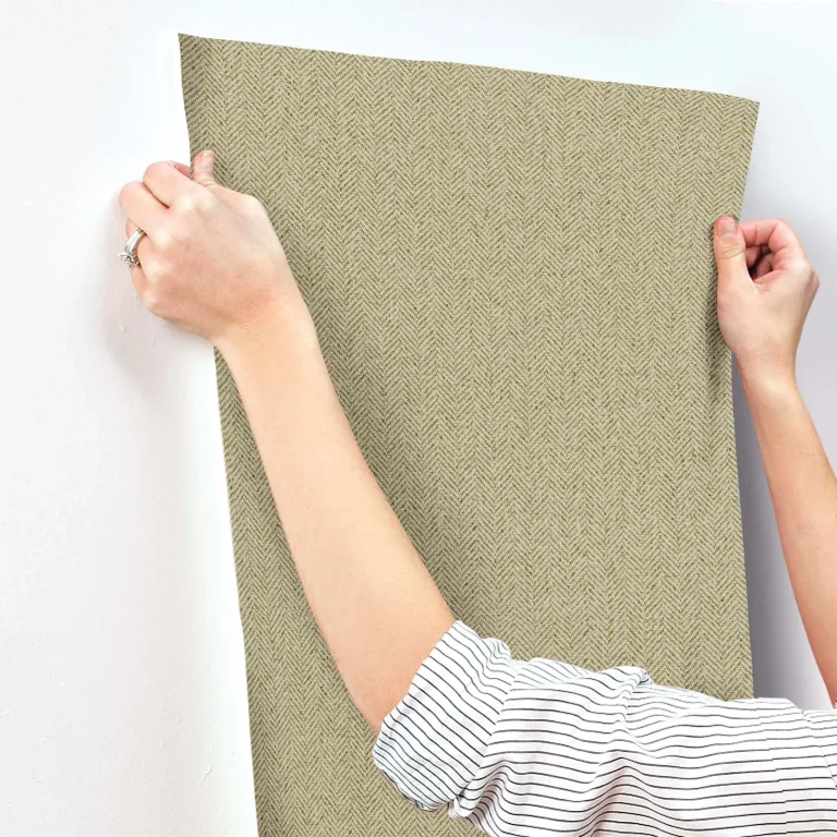 Tailored Chevron Wallpaper - Green — Ảnh 6