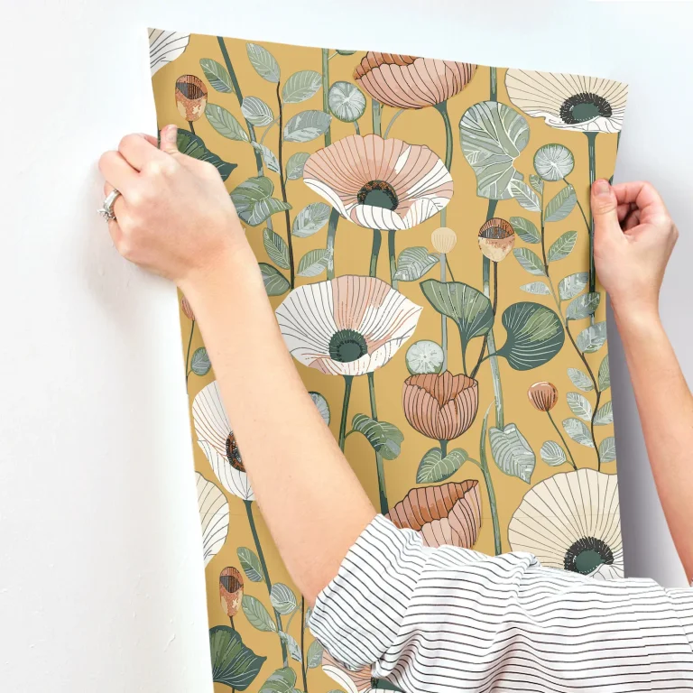 Mindra Floral Trail Wallpaper - Mustard — Ảnh 7